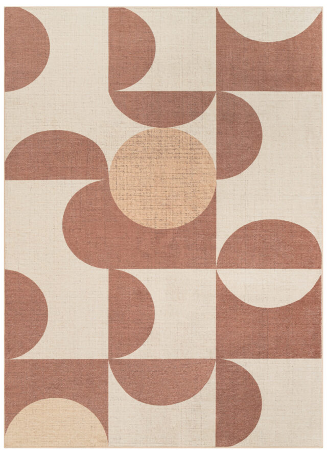 Tappeto Wisp Marrone Geometrico