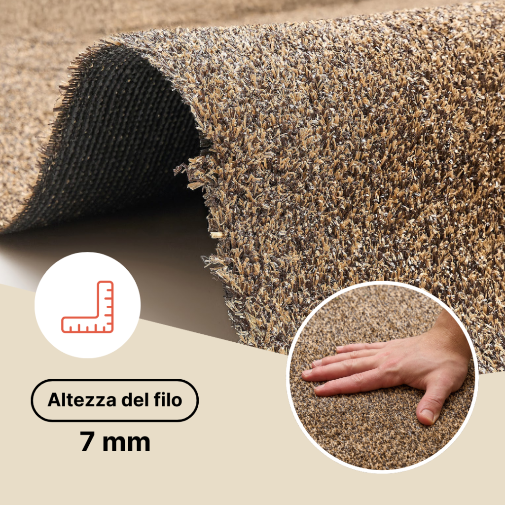 Erba Sintetica Canyoo Marrone 7mm