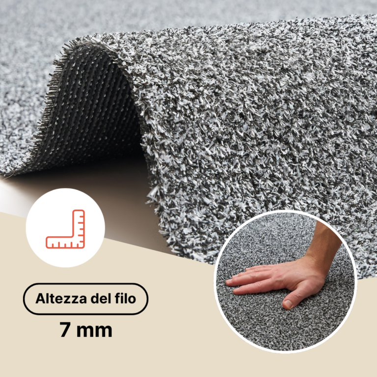 Erba Sintetica Canyoo Grigio 7mm