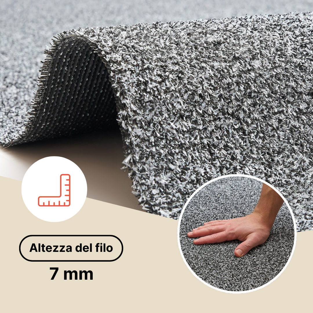 Erba Sintetica Canyoo Grigio 7mm