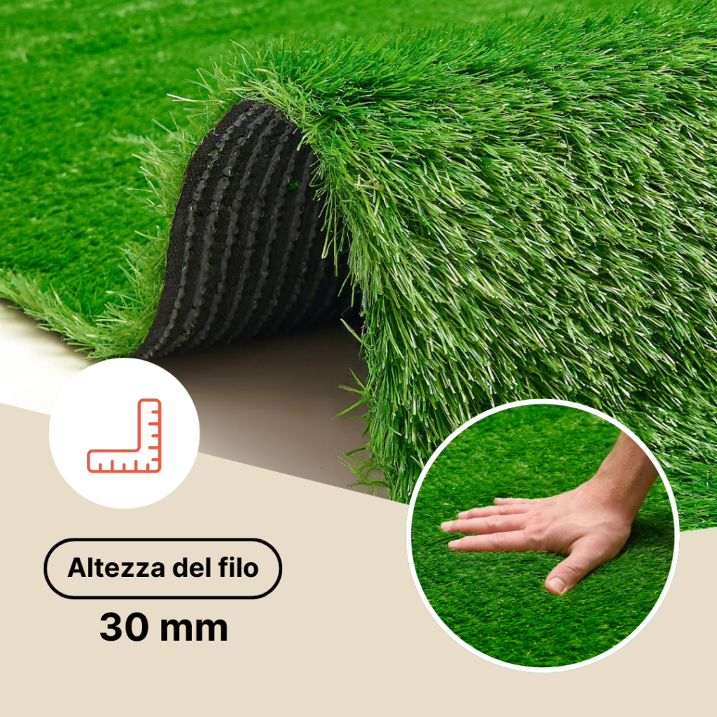 Erba Sintetica Taifo Verde 30 mm