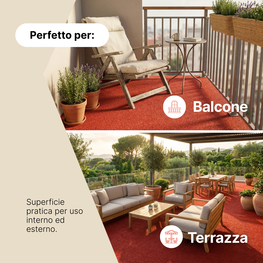 Erba Sintetica Pemba Rosso 4mm