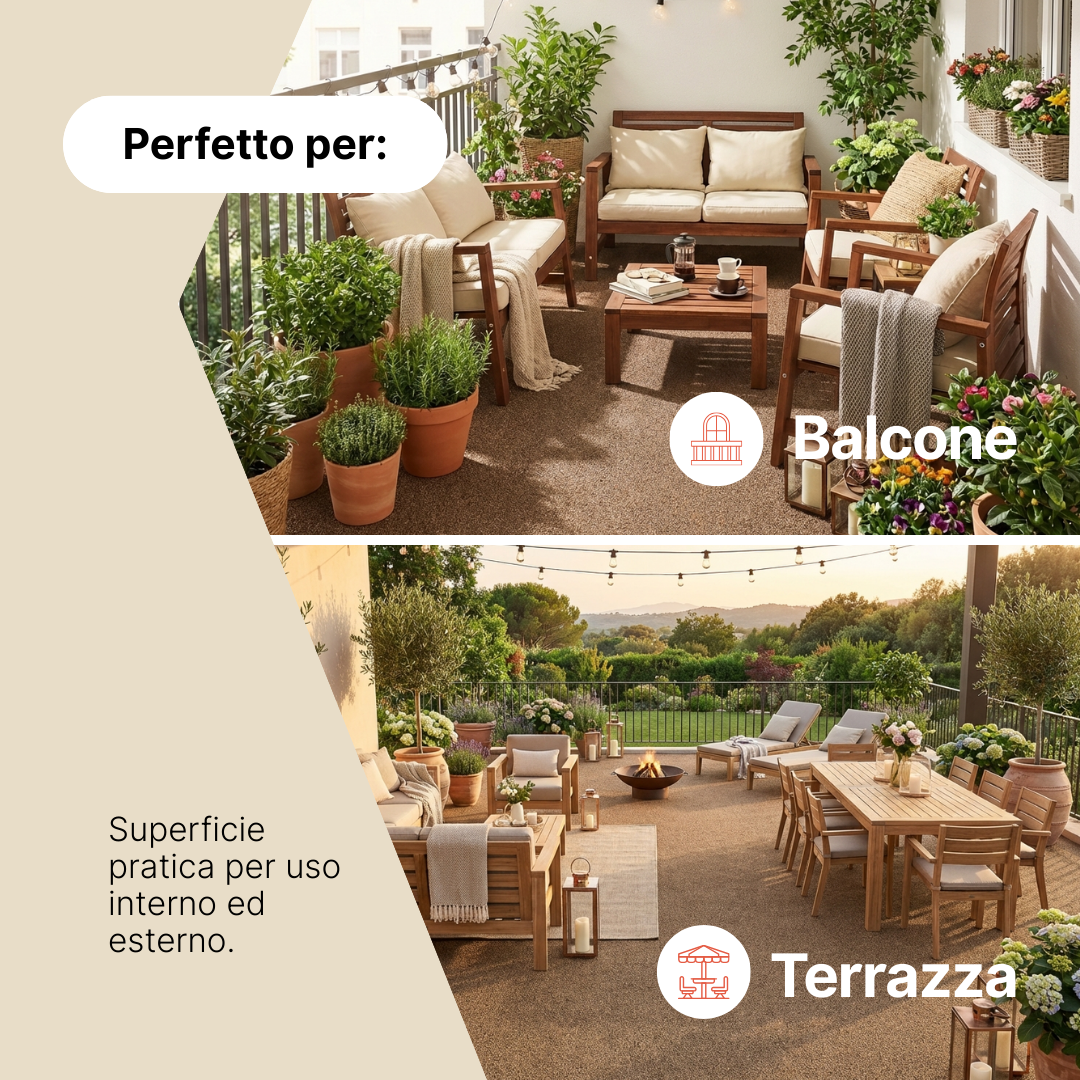 Erba Sintetica Canyoo Marrone 7mm