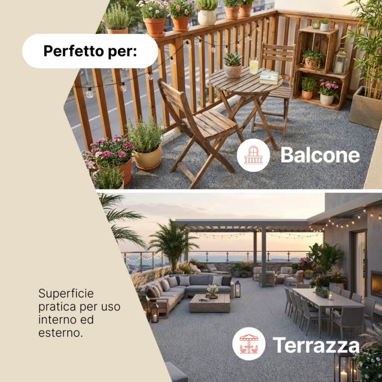 Erba Sintetica Canyoo Grigio 7mm