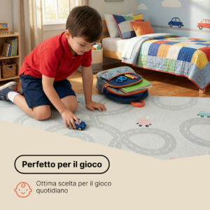 Tappeto Bambini Snooki Razzi Blu Navy Antiscivolo