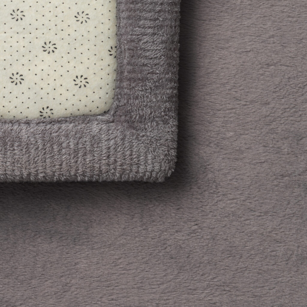 Tappeto Bambini Fluffin Quadrato Grigio Scuro