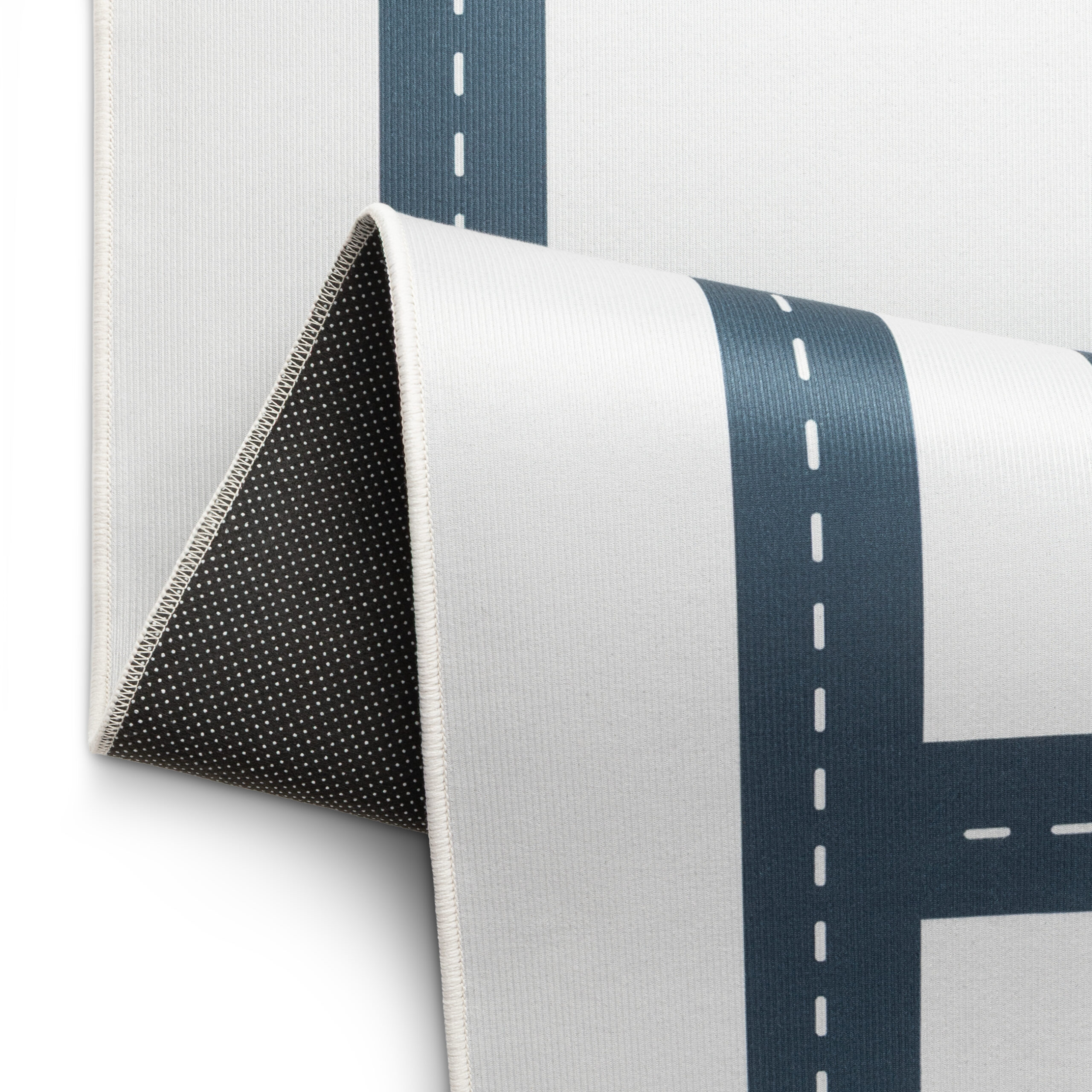 Tappeto Bambini Snooki Città Grigio Blu Navy Antiscivolo