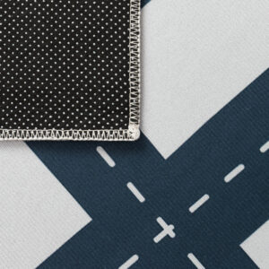 Tappeto Bambini Snooki Città Grigio Blu Navy Antiscivolo