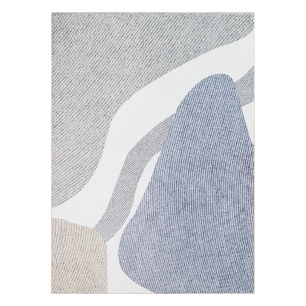 Tappeto Wisp Grigio Blu Astratto