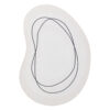 Tappeto Wisp A Forma Irregolare Bianco Linee