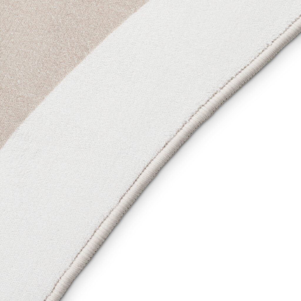 Tappeto Wisp A Forma Irregolare Beige Linee