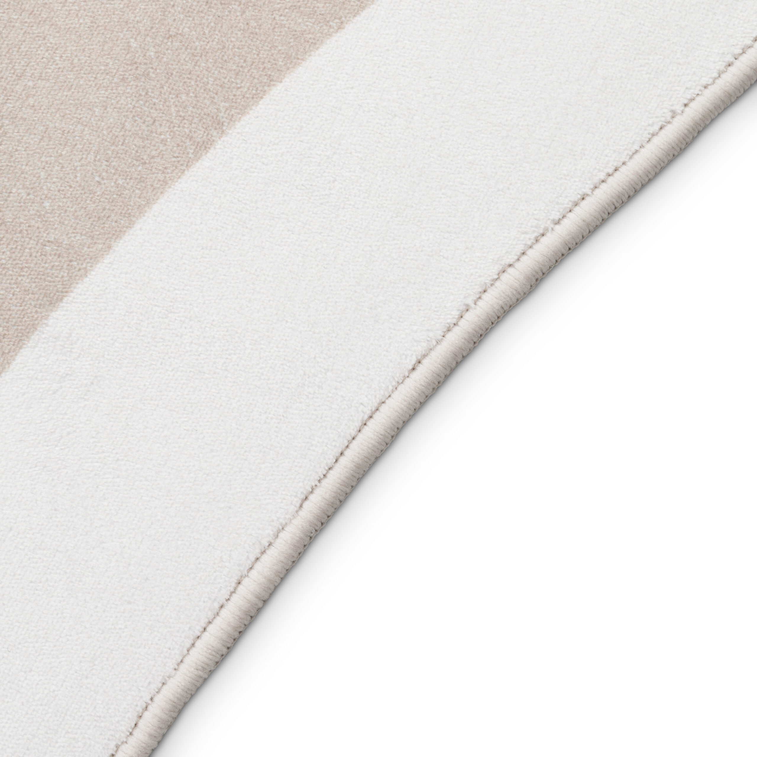 Tappeto Wisp A Forma Irregolare Beige Linee