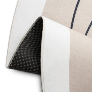 Tappeto Wisp A Forma Irregolare Beige Linee