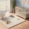 Tappeto Bambini Fluffin Quadrato Beige