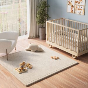 Tappeto Bambini Fluffin Quadrato Beige
