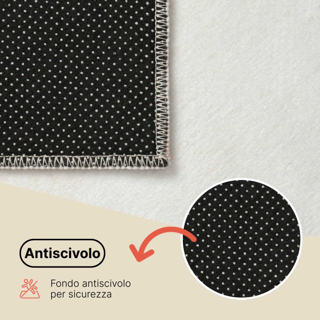 Tappeto Wisp A Forma Irregolare Beige Linee
