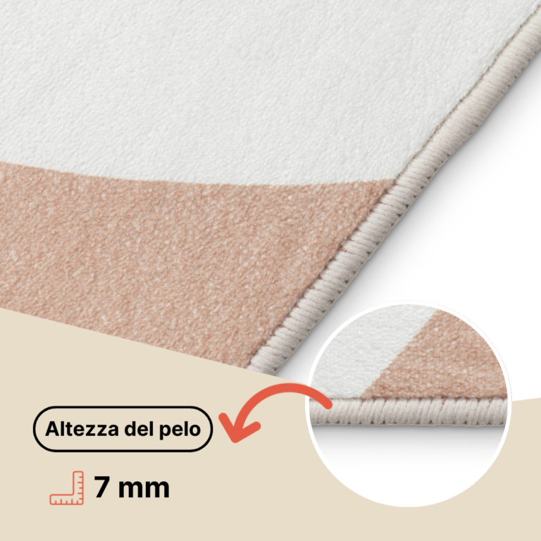 Tappeto Wisp A Forma Irregolare Beige