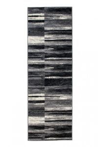 Passatoia Dream Astratto Grigio Nero Linee