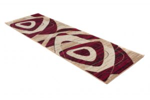 Passatoia Dream Geometrico Crema Bordeaux Triangoli