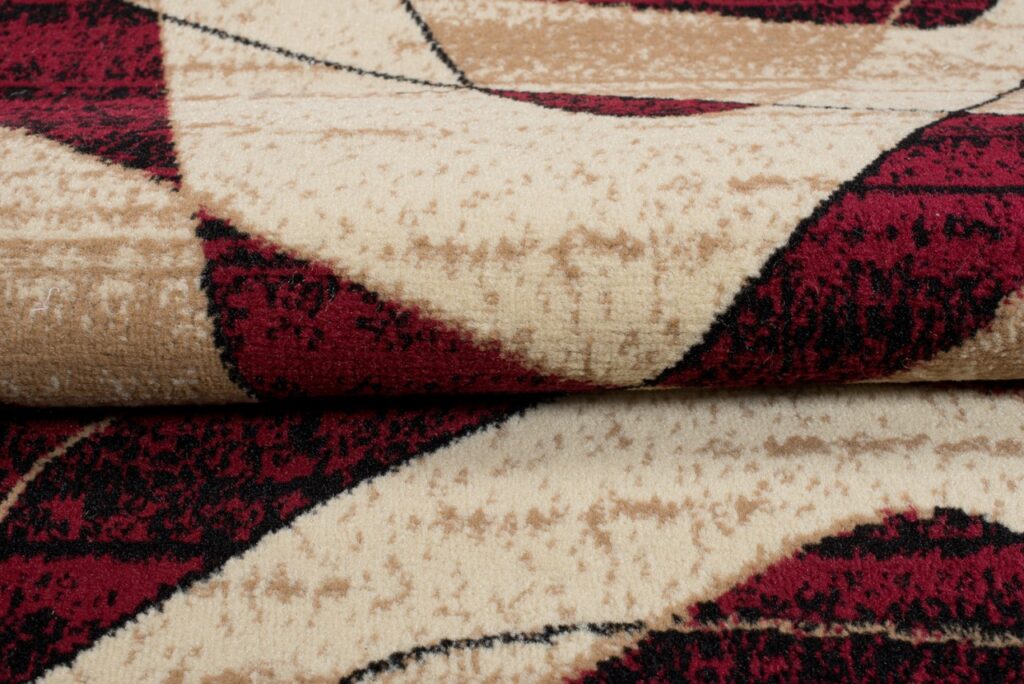 Passatoia Dream Geometrico Crema Bordeaux Triangoli