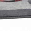 Passatoia Dream Moderno Grigio Rosso Mezzaluna