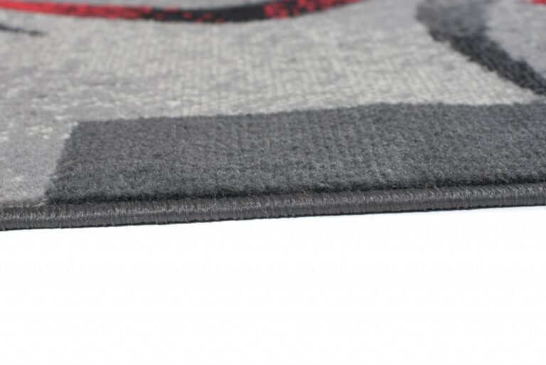 Passatoia Dream Moderno Grigio Rosso Mezzaluna