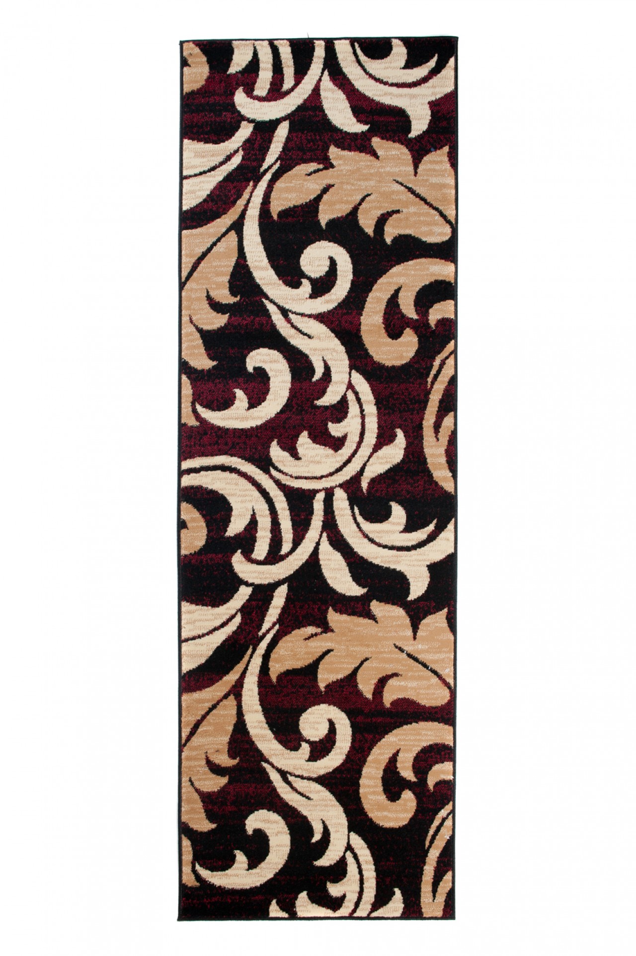 Passatoia Dream Bordeaux Crema Ornamenti Foglie