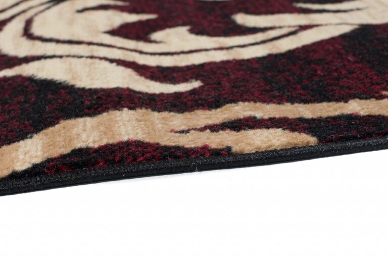 Passatoia Dream Bordeaux Crema Ornamenti Foglie