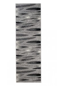 Passatoia Dream Moderno Grigio Nero Linee