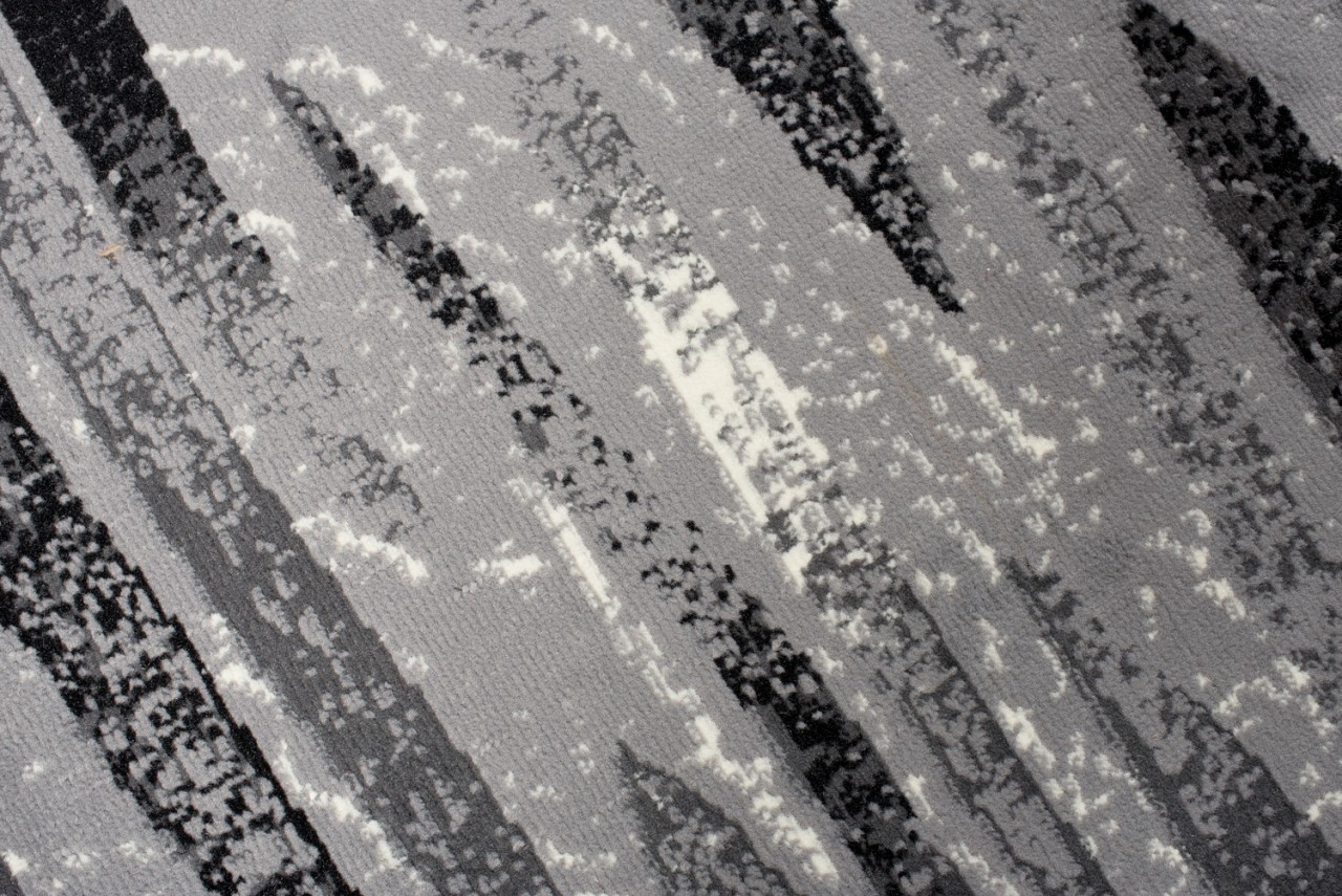 Passatoia Dream Moderno Grigio Nero Linee