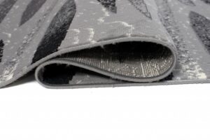 Passatoia Dream Moderno Grigio Nero Linee