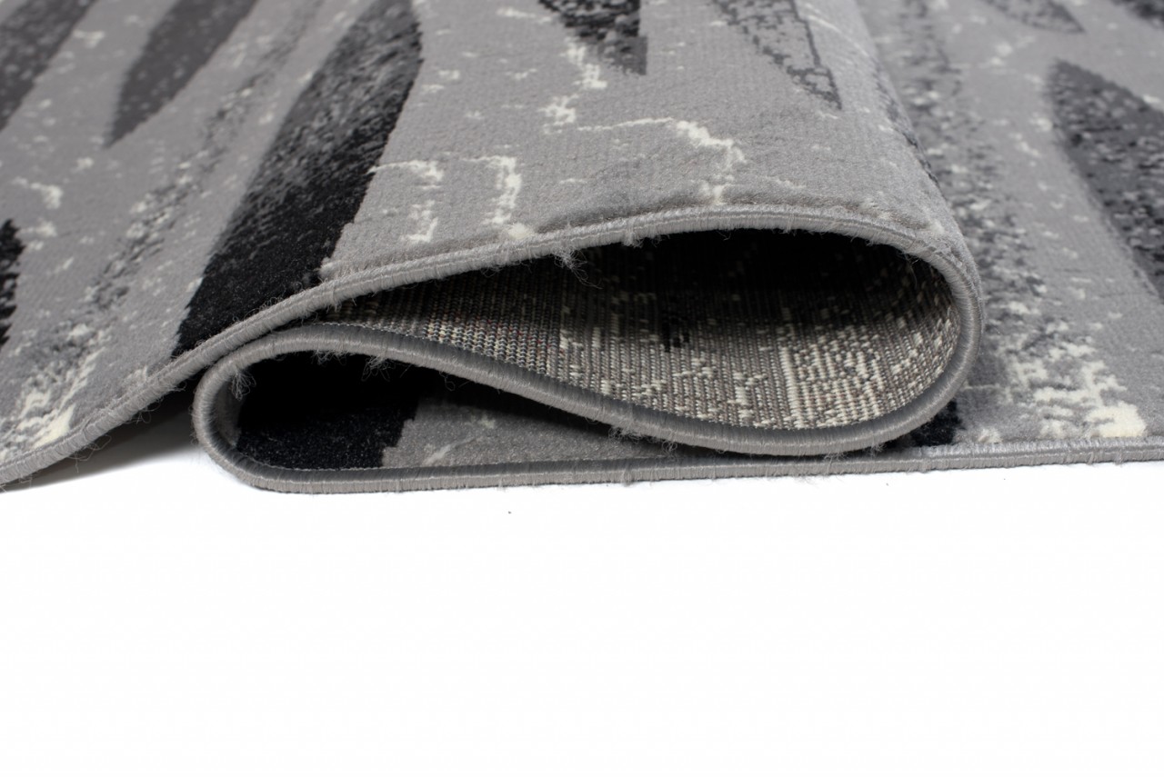 Passatoia Dream Moderno Grigio Nero Linee