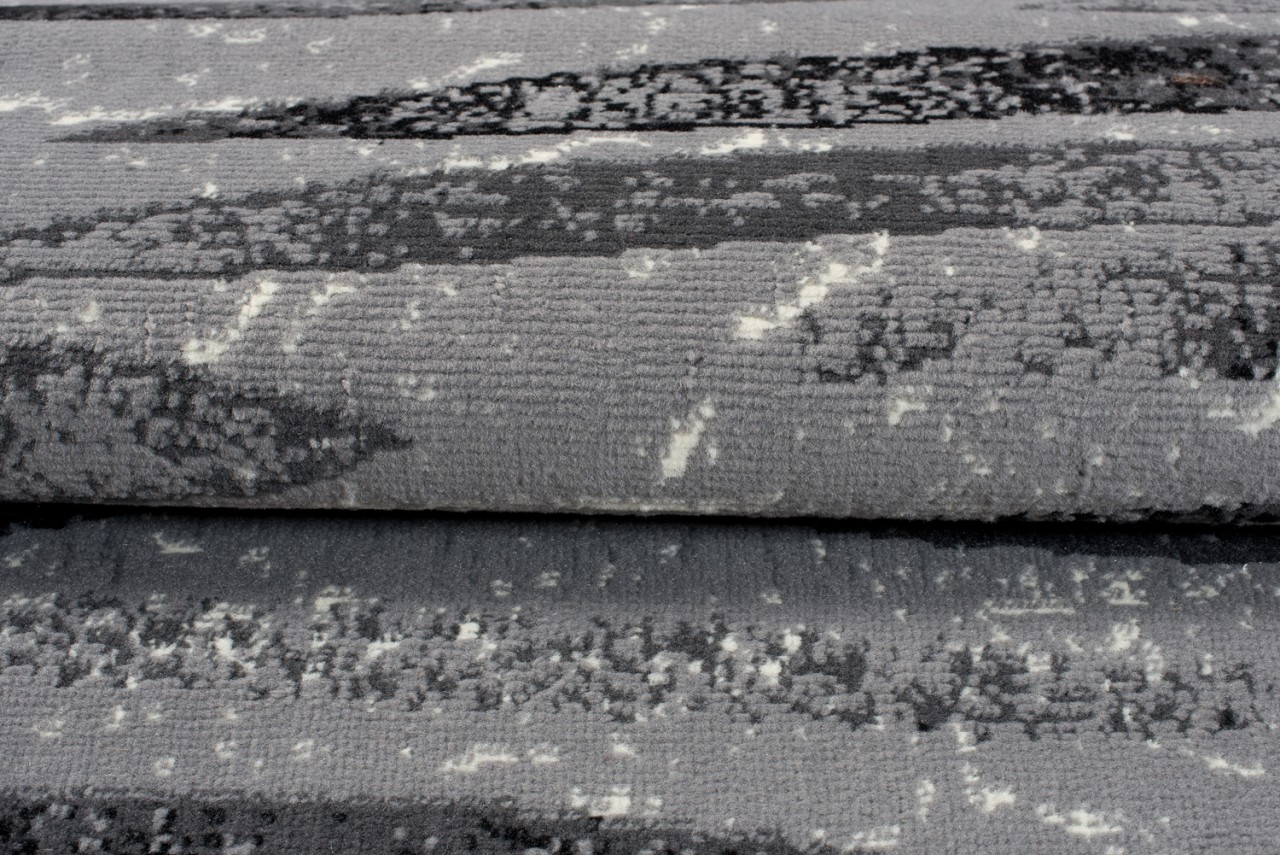 Passatoia Dream Moderno Grigio Nero Linee