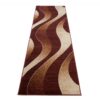 Passatoia Dream Moderno Marrone Scuro Crema Onde