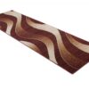 Passatoia Dream Moderno Marrone Scuro Crema Onde