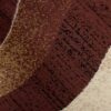 Passatoia Dream Moderno Marrone Scuro Crema Onde