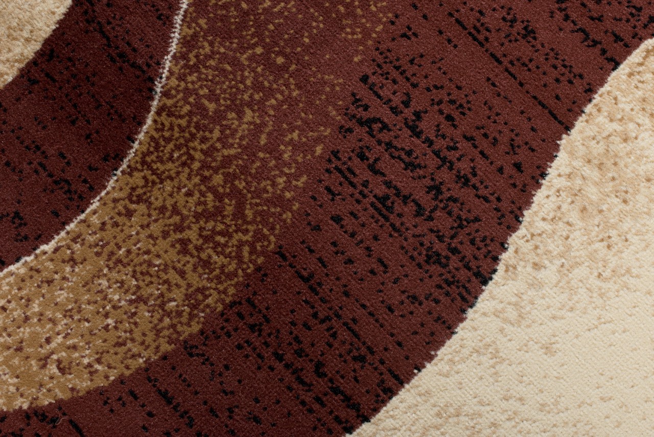 Passatoia Dream Moderno Marrone Scuro Crema Onde