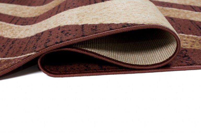 Passatoia Dream Moderno Marrone Scuro Crema Onde