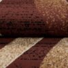 Passatoia Dream Moderno Marrone Scuro Crema Onde