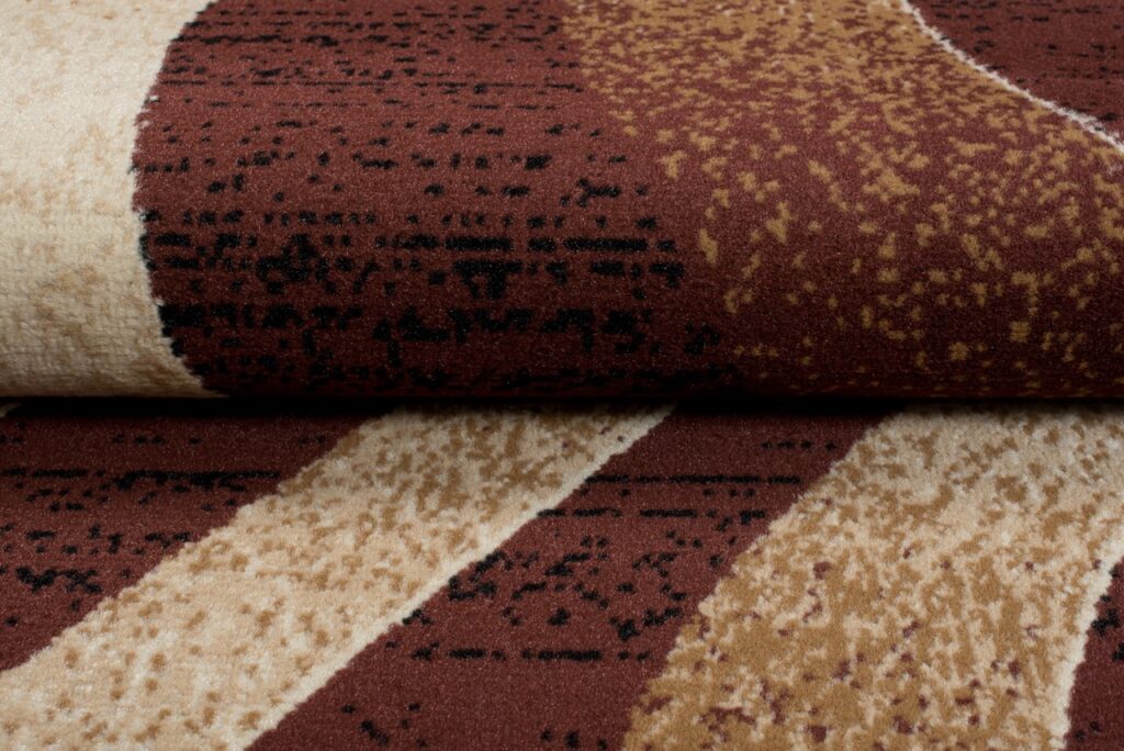 Passatoia Dream Moderno Marrone Scuro Crema Onde