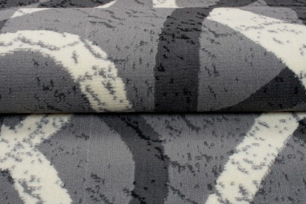 Passatoia Dream Grigio Bianco Cornice Cerchi