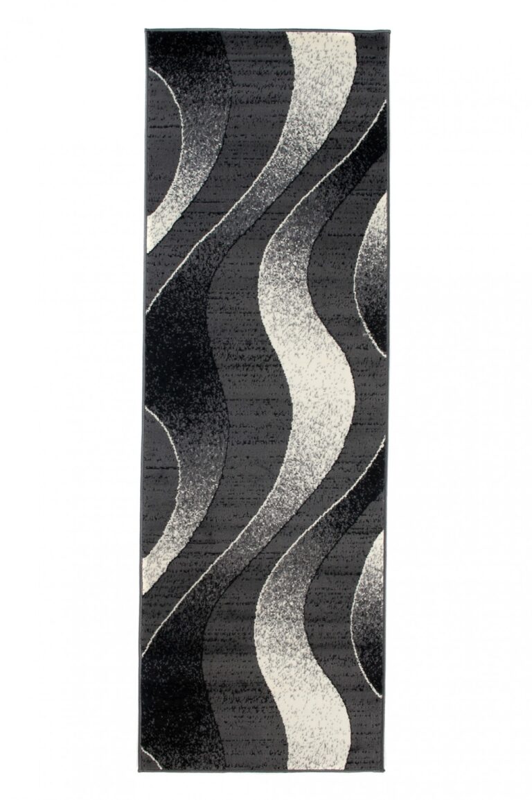 Passatoia Dream Moderno Grigio Scuro Onde