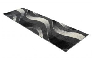 Passatoia Dream Moderno Grigio Scuro Onde