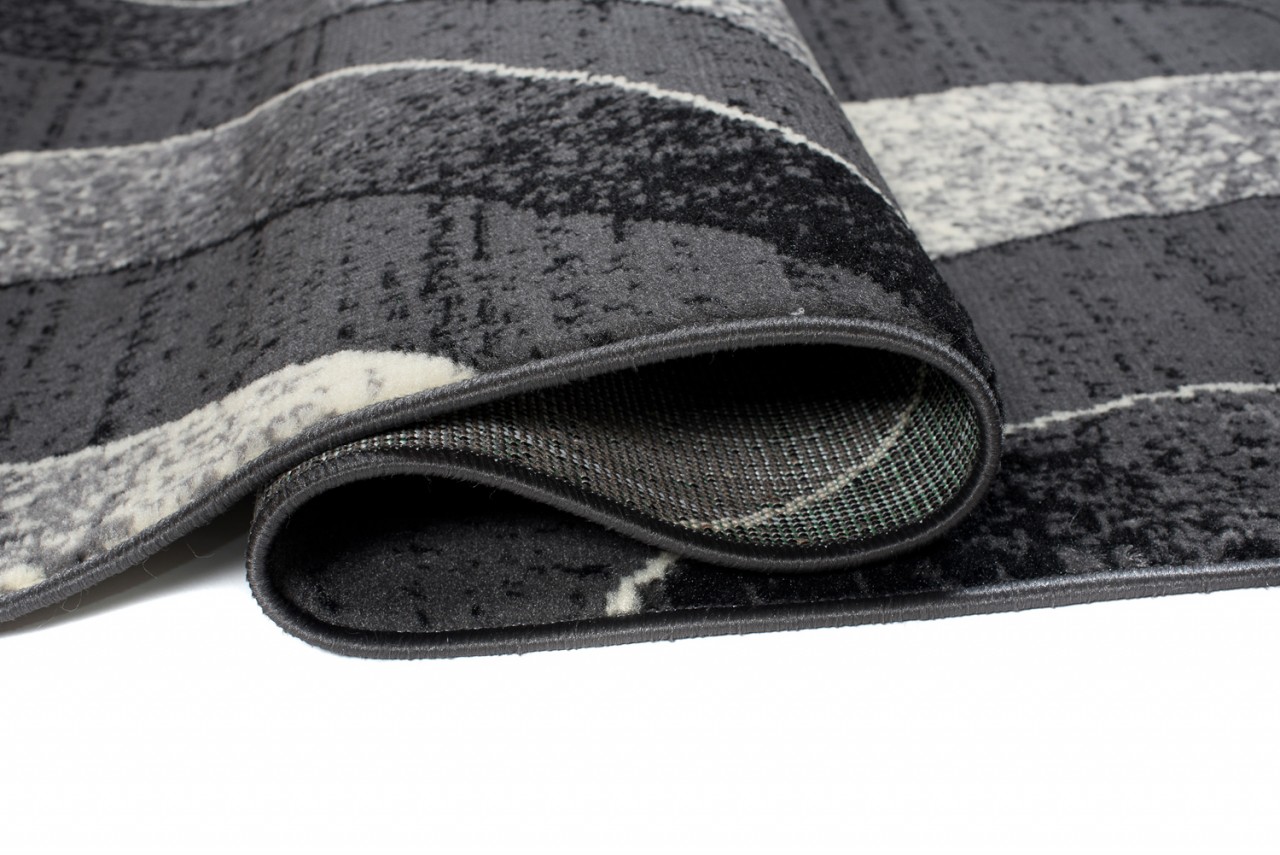 Passatoia Dream Moderno Grigio Scuro Onde