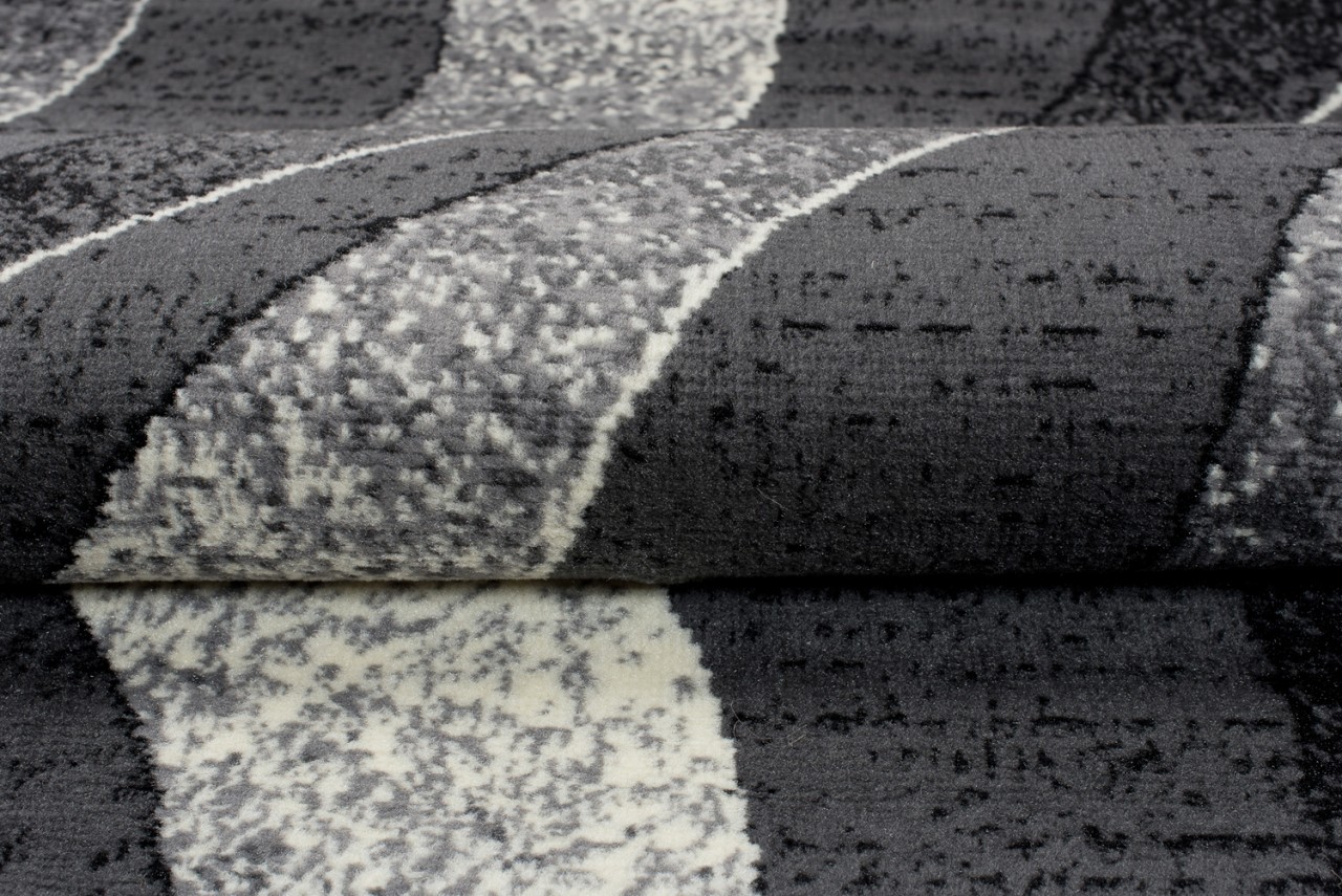 Passatoia Dream Moderno Grigio Scuro Onde