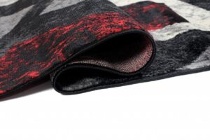 Passatoia Dream Geometrico Grigio Rosso Quadrati