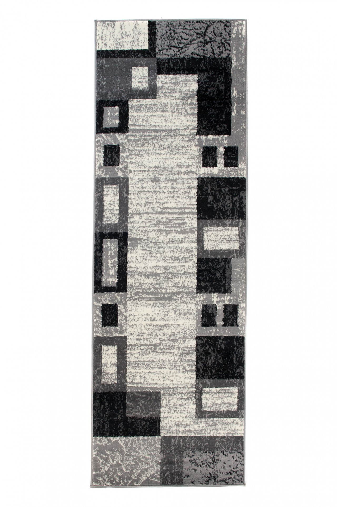Passatoia Dream Geometrico Grigio Nero Rettangoli