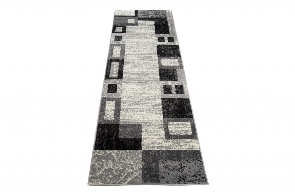 Passatoia Dream Geometrico Grigio Nero Rettangoli