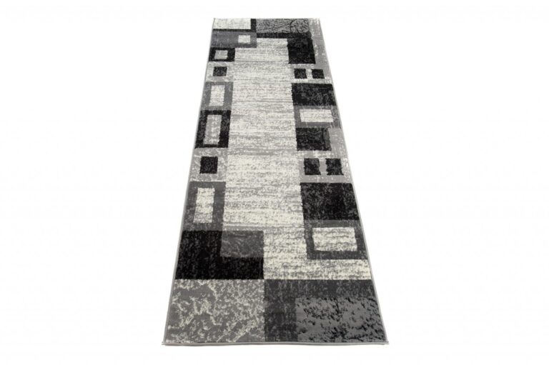 Passatoia Dream Geometrico Grigio Nero Rettangoli