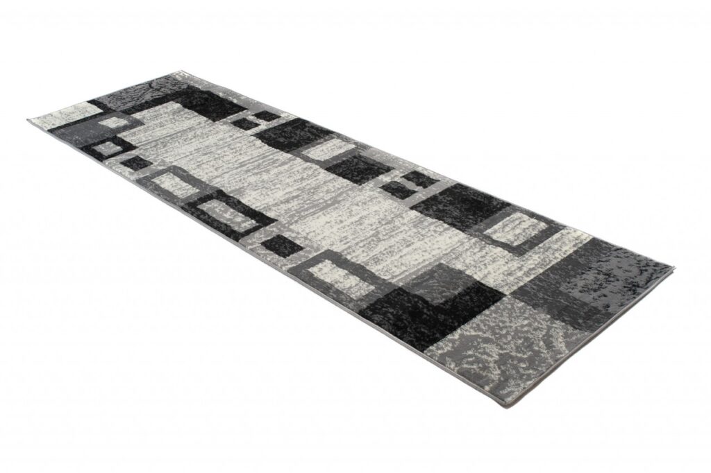 Passatoia Dream Geometrico Grigio Nero Rettangoli